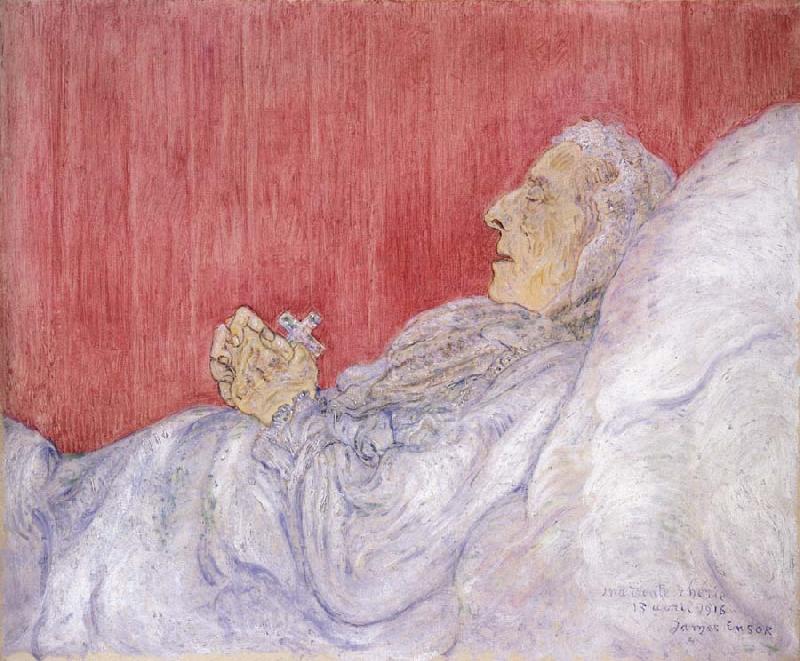 James Ensor My Dead Aunt oil painting image